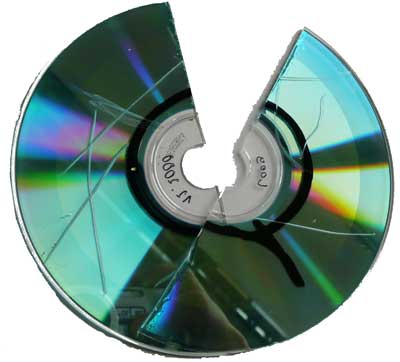 Zerstörte CD