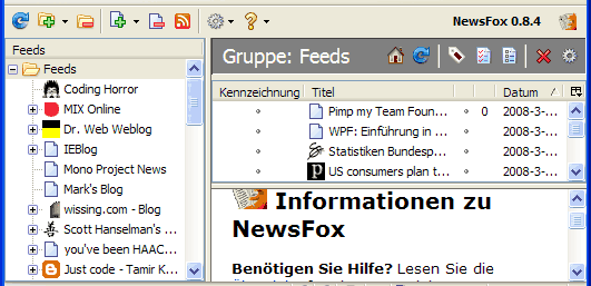 Newsfox Firefox Addon